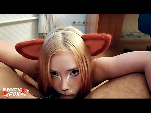 ❤️ Kitsune gbe dick ati pẹlu ni ẹnu rẹ Ibalopo ❌❤